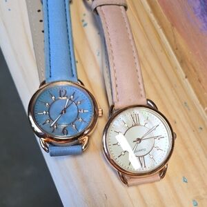 Blue and Beige Quartz Watches
